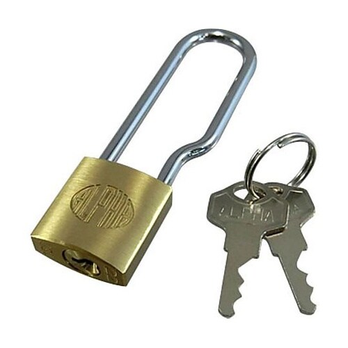 アルファ シリンダー南京錠 吊長タイプ