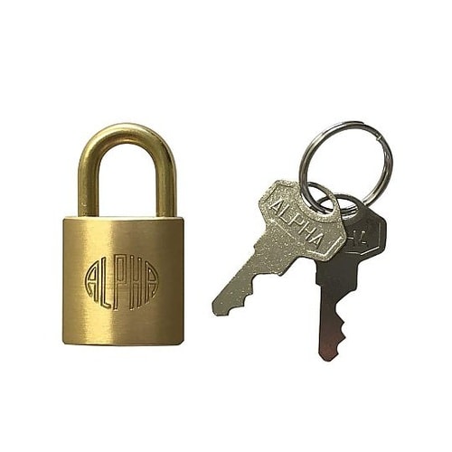 アルファ シリンダー南京錠 20mm 同