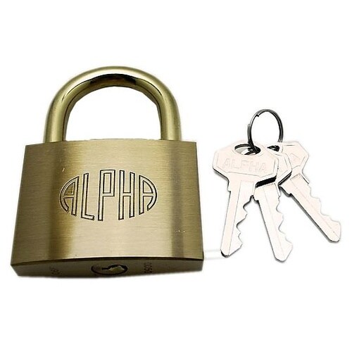 アルファ シリンダー南京錠 60mm 1