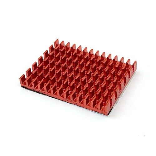 薄型ヒートシンク 30×40×5mm 赤