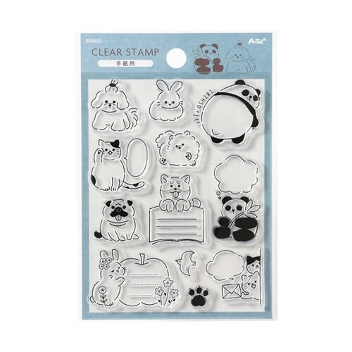 手紙用クリアスタンプ 74602