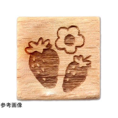 木柄スタンプ10 レトロフラワー 苺 7