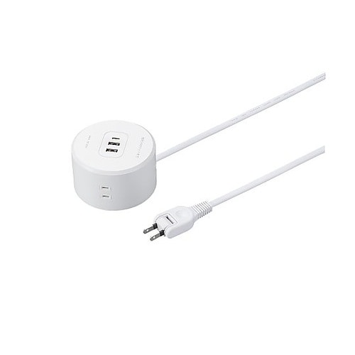 丸型タップ 4個口 PD20W 1.5m