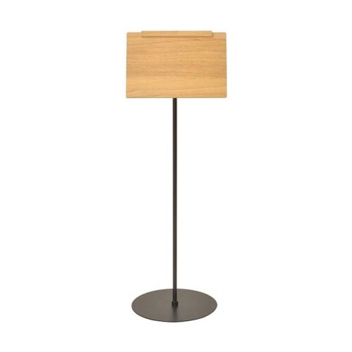 モクペタボードスタンドM−A4黒 白木