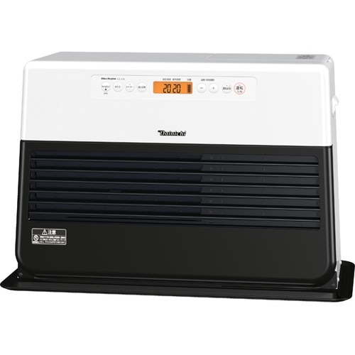 家庭用石油ファンヒーター ホワイト×ブラ