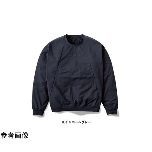 サロペ・デ・クルーネック チャコールグレ