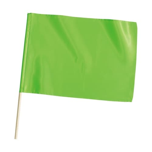サテン中旗 蛍光グリーン 旗W50×H3
