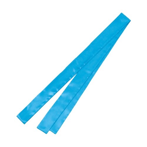 ソフトサテンロングたすき 青 19124