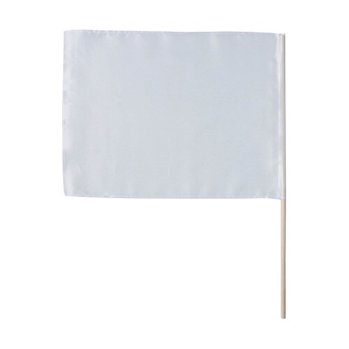 サテン大旗 ホワイト 旗W59×H44c
