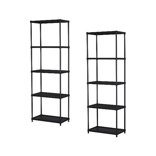 エキスパンドラック5段 ブラック 幅60