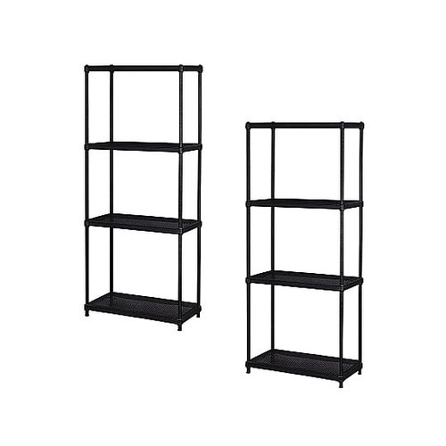 エキスパンドラック4段 ブラック 幅60