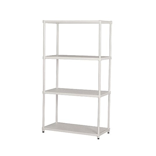 エキスパンドラック4段 ホワイト 幅90