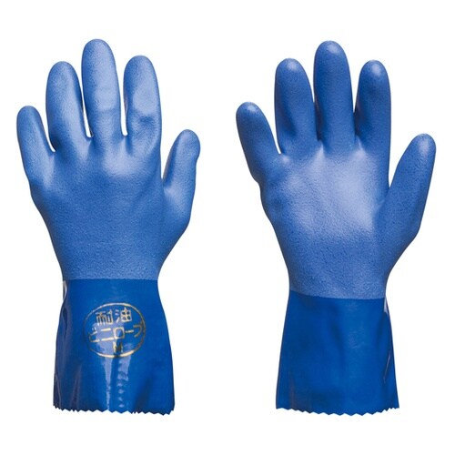 耐油ビニローブ M ブルー CE4830