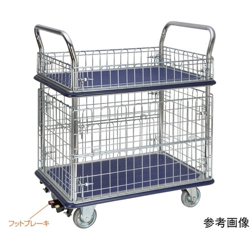 二段式台車 (上段:コボレ止め金網・下段