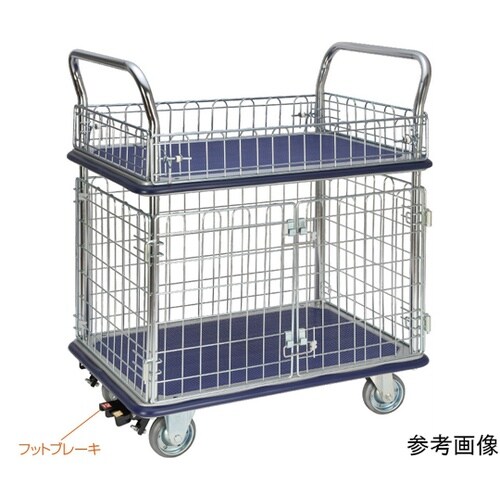 二段式台車 (上段:コボレ止め金網・下段