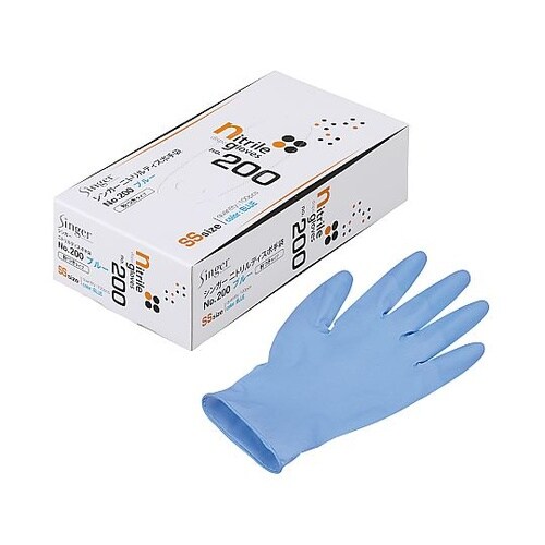 シンガーニトリルディスポ手袋#200 S