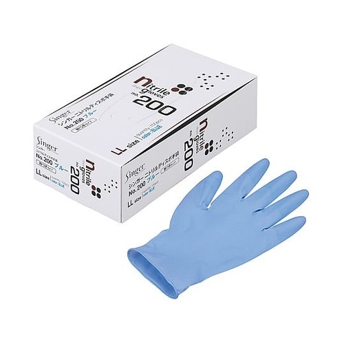 シンガーニトリルディスポ手袋#200 L