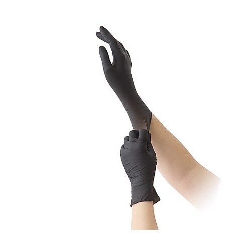 クインニトリル手袋ブラック L 1ケース