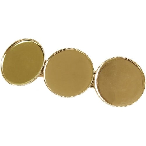 デザインバレッタ 丸 ゴールド 全長約8