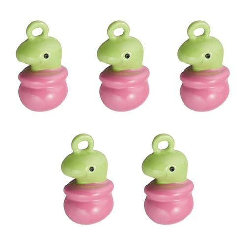 干支鈴 顔タイプ 5個入 ヘビ 約13m