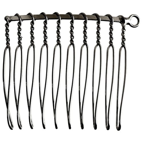 右カン付コーム 10本足 ブラックニッケ