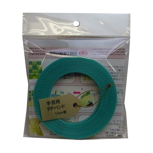 手芸用PPバンド15mm×10m 透明緑