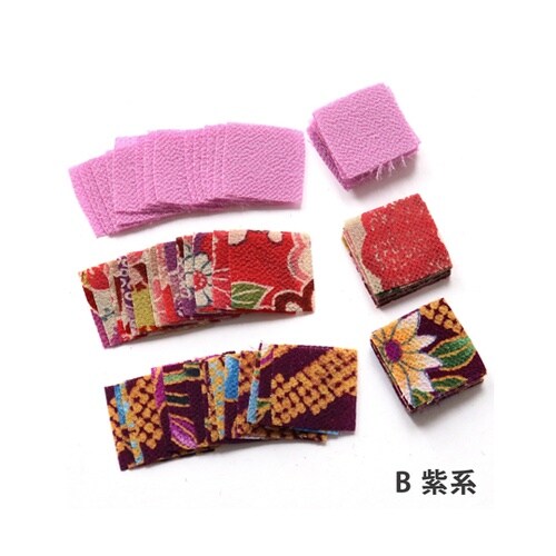 つまみ細工用ちりめん 2柄&1無地アソー
