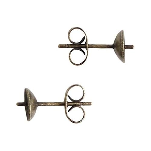 ピン付きピアス 5組入 皿6mm アンテ