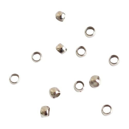 カシメ玉 約100個入 穴約1mm シル