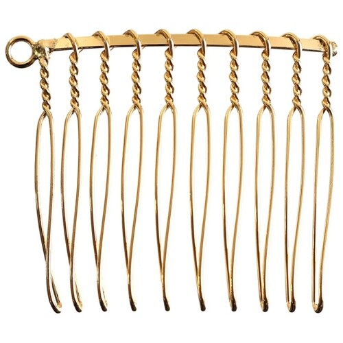 左カン付コーム 10本足 ゴールド W4