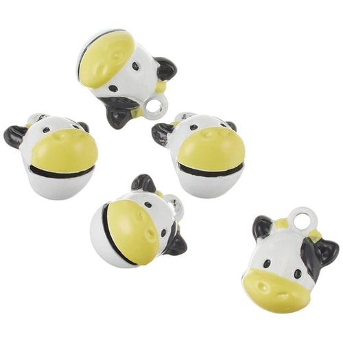 干支鈴 顔タイプ 5個入 ウシ 約13m