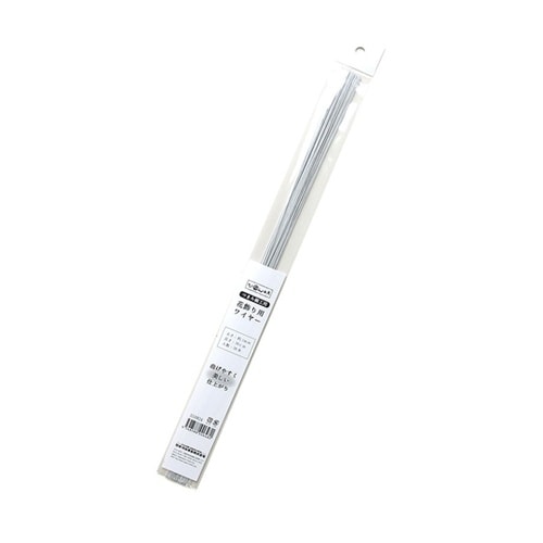 つまみ細工 ワイヤー 白色 長さ36cm