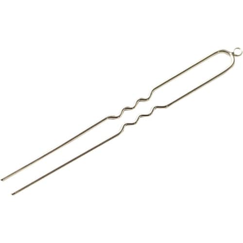 カン付き かんざし シルバー 8cm 2