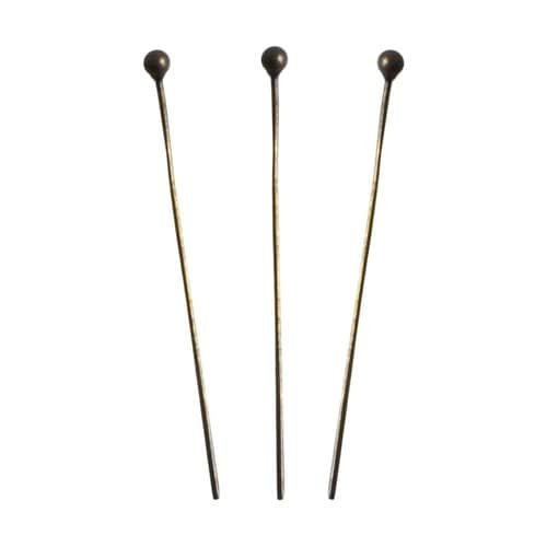 デザインピン 丸 アンティークゴールド