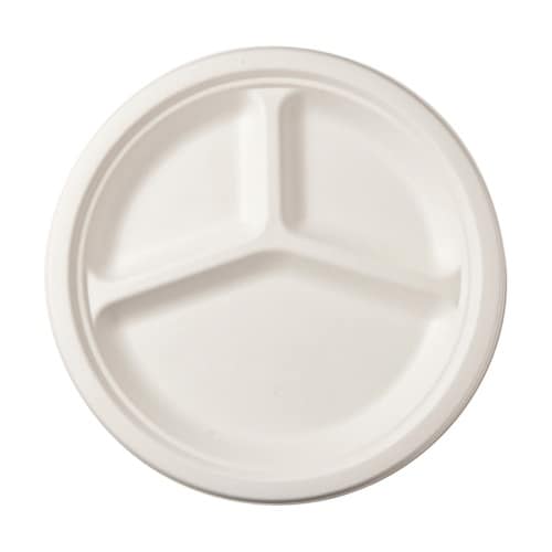 バガスモールド 3区切りプレート 10イ