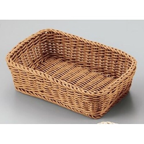 樹脂製バスケット 角型 31型 ブラウン