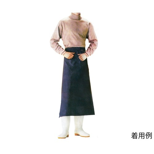 抗菌腰下前掛(共紐)ネイビー L KK−