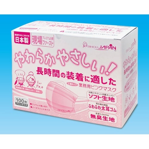 業務用2層マスク 100枚入 フリーサイ