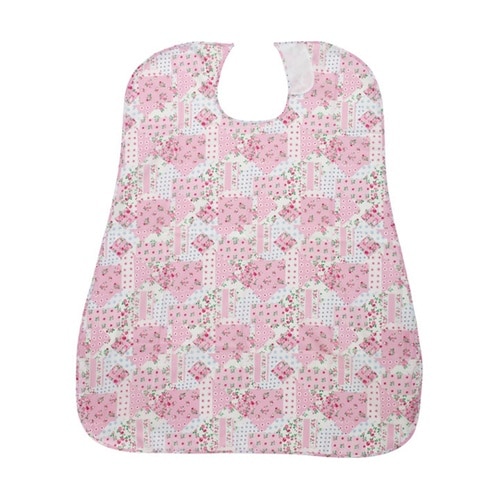 食事用エプロン パッチワークピンク CX