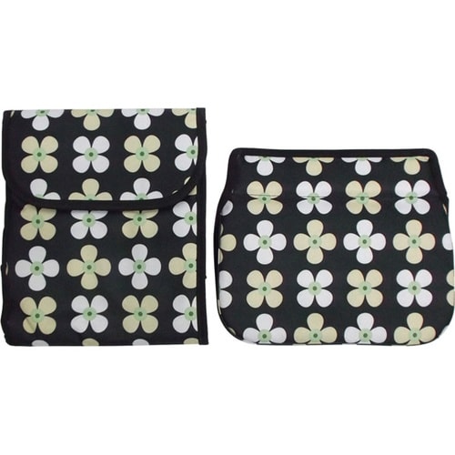 アンサンブル用 バッグセット 花柄(黒ベ