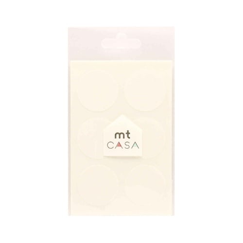 マスキングテープ 丸 30枚入 無地 直