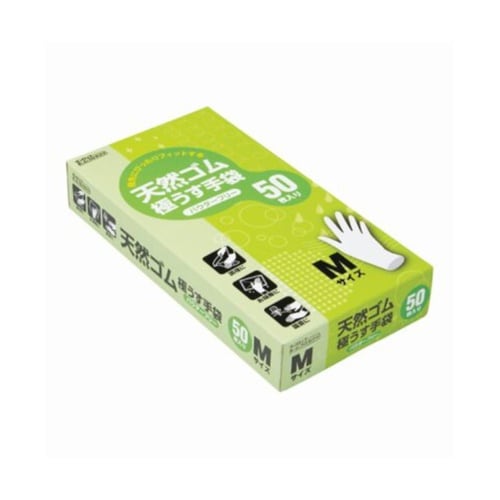 ゴム手袋 極うす手袋 パウダーフリー M
