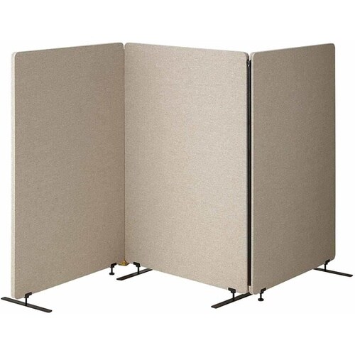 吸音パーティション 3連タイプ ベージュ