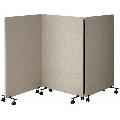 吸音パーティション 3連タイプ ベージュ
