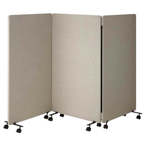 吸音パーティション 3連タイプ ベージュ