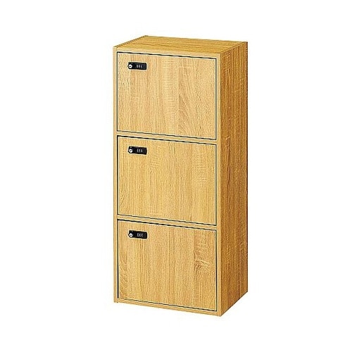 木製簡易ロッカー(ダイヤル錠)幅41×奥