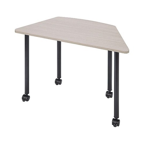 キャスター付きミーティングテーブル グレ