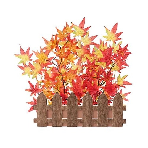 鮮やか紅葉垣根アレンジ(造花)57−10