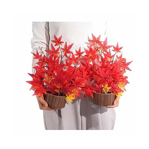 鮮やか紅葉スタンドアレンジ(造花)1セッ