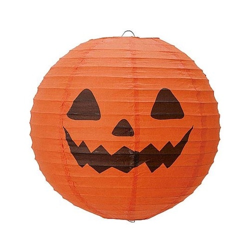 ハロウィン提灯 30cmパンプキン オレ